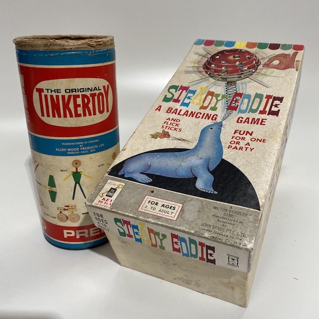 GAME, Vintage Boxed - Tinkertoy, Steady Eddie (not complete)